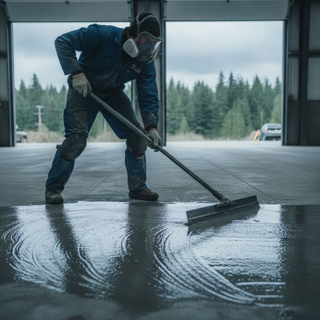 Washington Polyurea applicator technician at work on a coating installation