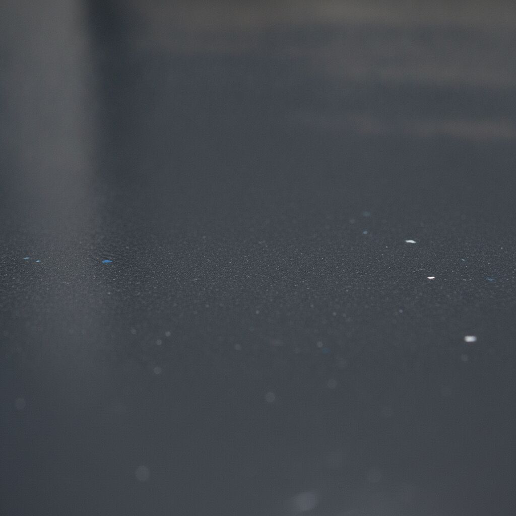 Close-up detail of a finished garage floor coating suited to freeze-thaw conditions